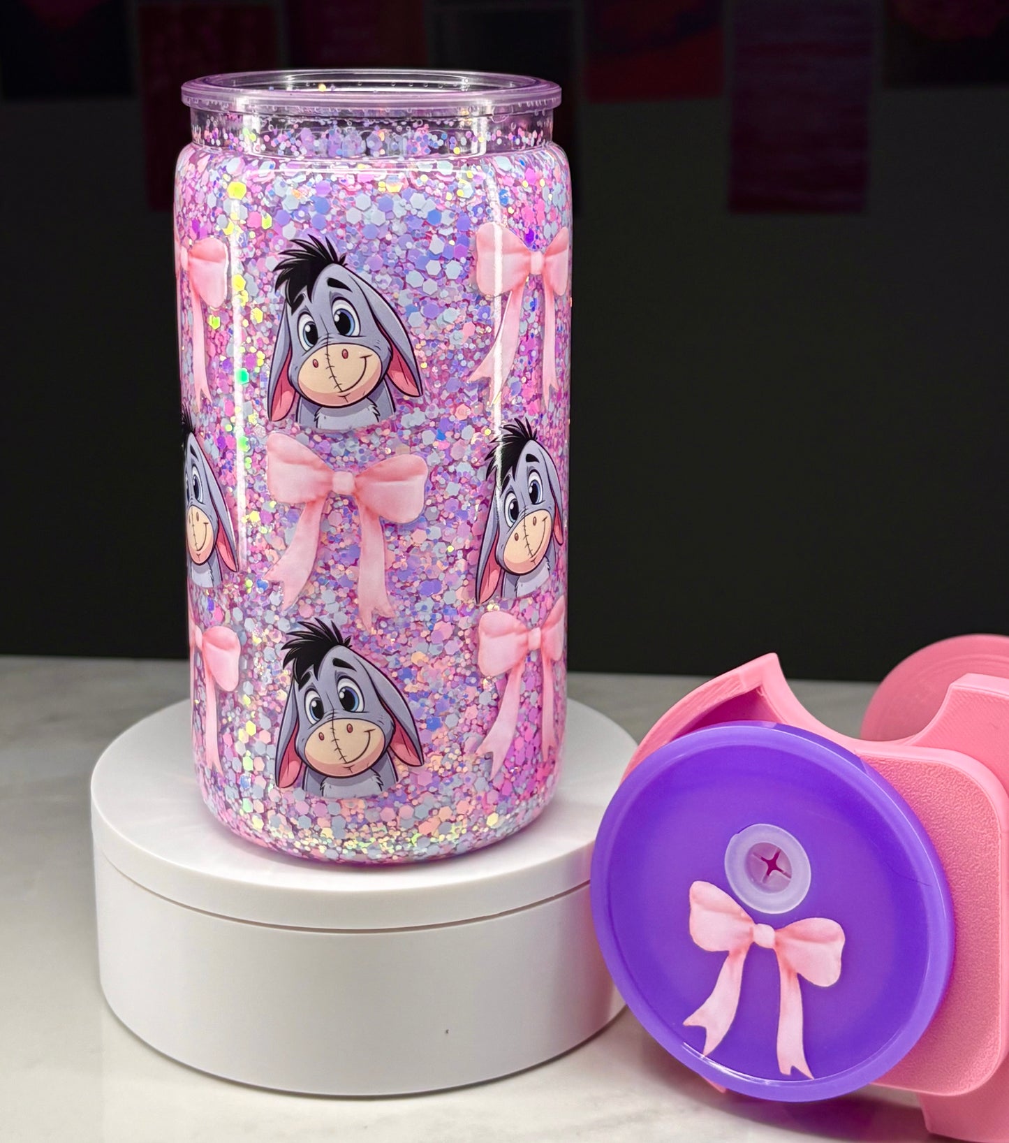 16 Oz Acrylic Coquette Eeyore