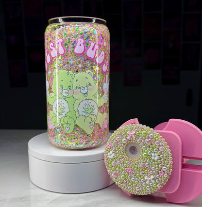 16 oz Glass Best Buds Glow