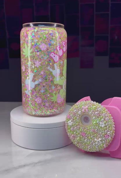 16 oz Glass Best Buds Glow